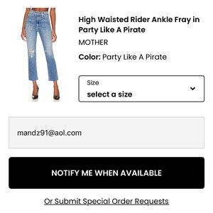 MOTHER High Waisted Ankle Fray Jeans - Blue
